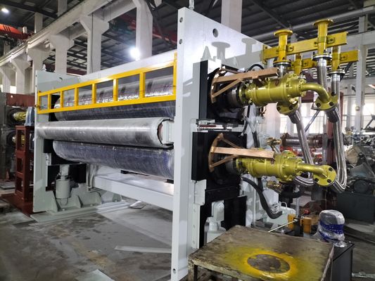 Máy cán lịch 6000mm Dập nổi vải